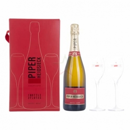 Piper-Heidsieck Champagne CUVÉE BRUT in Geschenkbox mit 2 Gläsern 12,00% 0,75 lt. - 1