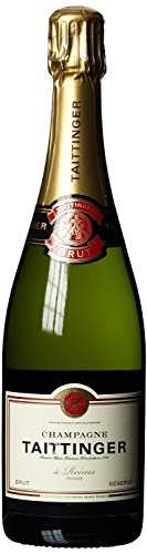 Taittinger Champagner 0,75l Brut Réserve mit zwei Gläser im Geschenkkarton - Geschenkset - 2
