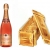 Taittinger Prestige Rosé Brut Champagner in Holzkiste geflammt 12% 0,75l Fl. - 1