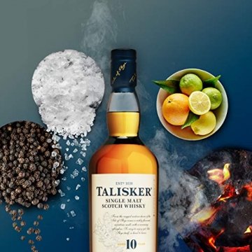 Talisker 10 Jahre Single Malt Scotch Whisky – Weicher, torfiger Whisky aus dem Norden Schottlands, 700ml - 4