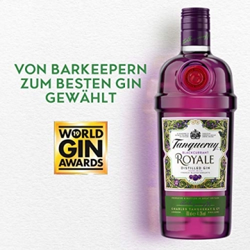 Tanqueray Blackcurrant Royale Distilled Gin – Ideale Spirituose für Cocktails oder Gin Tonic – 1 x 0,7l - 3