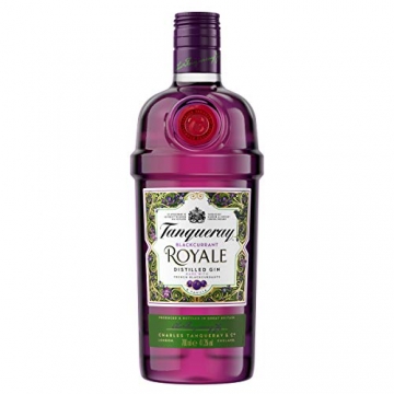 Tanqueray Blackcurrant Royale Distilled Gin – Ideale Spirituose für Cocktails oder Gin Tonic – 1 x 0,7l - 1