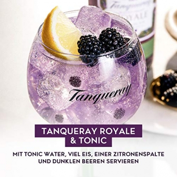 Tanqueray Blackcurrant Royale Distilled Gin – Ideale Spirituose für Cocktails oder Gin Tonic – 1 x 0,7l - 5