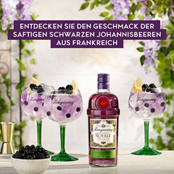 Tanqueray Blackcurrant Royale Distilled Gin – Ideale Spirituose für Cocktails oder Gin Tonic – 1 x 0,7l - 7