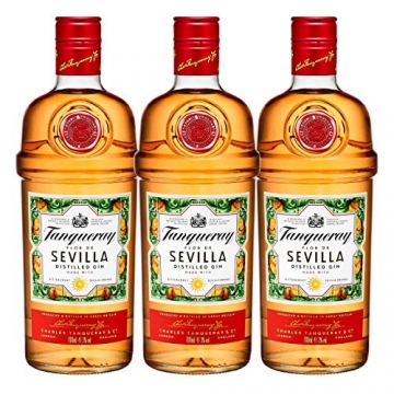 Tanqueray Flor de Sevilla, 3er, Destillierter Gin, Alkohol, Alkoholgetränk, Flasche, 41.3%, 700 ml, 753383 - 2