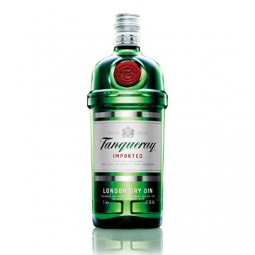 Tanqueray London Dry Gin Imported Set mit Bar Glas, Alkohol, Flasche, 47.3%, 1 L - 4