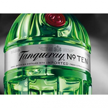 Tanqueray No Ten Set mit Bar Glas, Destillierter Gin, Alkohol, Flasche, 47.3%, 700 ml - 8