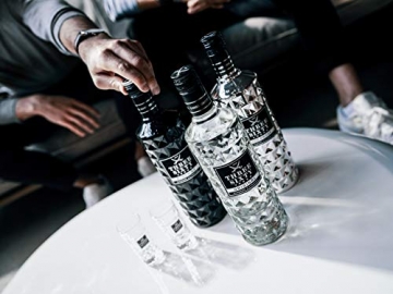 Three Sixty Geschenkset - Three Sixty Black Vodka Wodka 0,7L 700ml (42% Vol) + 2x Black Gläser Longdrinkgläser Glas 300ml aus rein weißem Brillanz-Glas Bar Cocktail - [Enthält Sulfite] - 4
