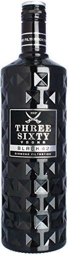 Three Sixty Vodka Black 42 1 Liter (42%-VOL) - 1