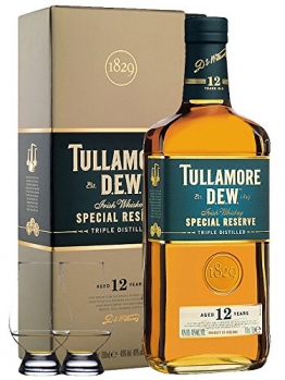 Tullamore Dew 12 Jahre mit 2 Glencairn Gläsern - 1