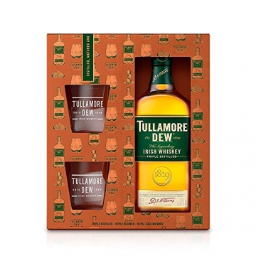 Tullamore Dew Set 0,7l Geschenkbox mit 2 Gläsern - 1