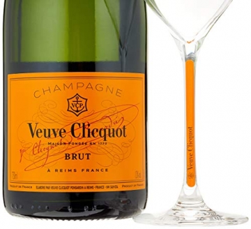 Veuve Clicquot Champagne Brut Yellow Label mit Geschenkverpackung und 2 Gläser (1 x 0.75 l) - 5