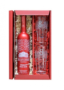 Vodka Belvedere Red Edition Geschenkset mit 2 Gläser - 1