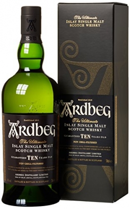 Whisky Ardbeg Islay Single Malt 10 Jahre in Geschenkverpackung (1 x 0.7 l) - 1