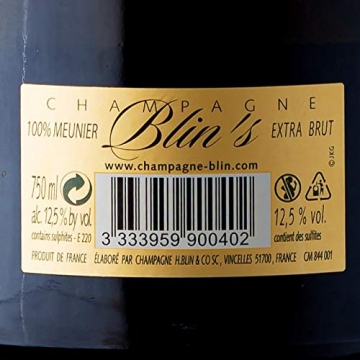 2011 Blin`s Quintessence Meunier Blanc de Noirs - H.Blin - Champagner (extra brut) aus Frankreich/Champagne, Paket mit:1 Flasche - 3