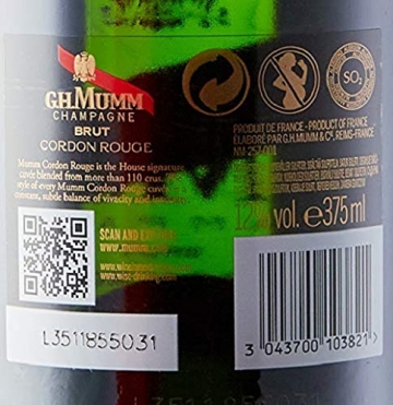 G.H Mumm Cordon Rouge Brut NV Champagne 37.5cl - 7