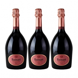 Champagne Brut Rosé - Champagne Ruinart - Rebsorte Pinot Noir, Chardonnay - 3x75cl - 1