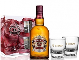 Chivas Regal 12 Jahre Geschenkset mit 2 Tumblern 0,7 Liter 40% Vol. - 1