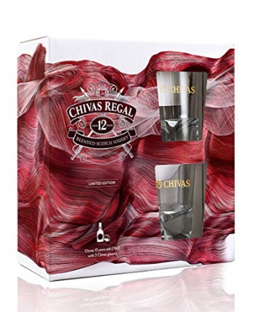 Chivas Regal 12 Jahre Geschenkset mit 2 Tumblern 0,7 Liter 40% Vol. - 2