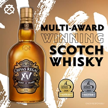 Chivas Regal XV Jahre Blended Scotch Whisky, in Geschenkbox, Whiskey, Schnaps, Alkohol, Flasche, 40%, 700 ml, 70605900 - 6