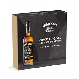 Jameson Black Barrel Irish Whiskey und 2 Tumbler im Set – Blended Irish Whiskey mit Jameson Single Irish Pot Still Whiskeys und seltenem Grain Whiskey – 1 x 0,7 l - 1