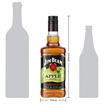 Jim Beam Apple - Bourbon Whiskey mit Apfel-Likör, erfrischender und fruchtiger Geschmack, 32,5 % Vol, 1 x 0,7l - 5