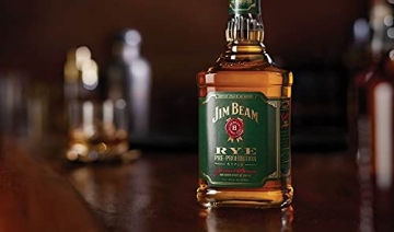 Jim Beam Rye Whiskey, würziger Geschmack mit kräftigem Roggenaroma, 40% Vol, 1 x 0,7l - 3