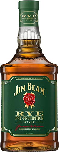 Jim Beam Rye Whiskey, würziger Geschmack mit kräftigem Roggenaroma, 40% Vol, 1 x 0,7l - 1