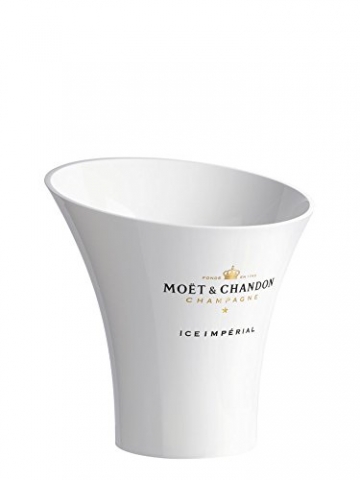 Moët & Chandon Ice Imperial Champagnerkühler Champagne Kühler (weiß) für 0.75l und 1.5l Magnum Champagner Flaschen - 
