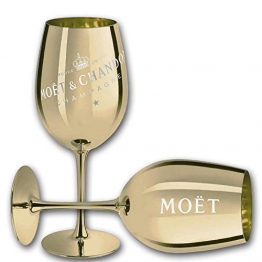 Moët & Chandon Moet & Chandon Imperial Champagner Echtglas Ibiza (Gold), 1 Glas - 1