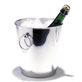 Sektkühler Champagnerkühler Edelstahl glänzend ø200x202mm - 1