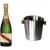 Mumm Cordon Rouge Champagner im Champagner Kühler 12% 0,75 l Flasche - 1