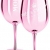 2 x Moet & Chandon Champagnerglas Rose (Limited Edition) Ibiza Imperial Glas Rosa Champagner-Glas Rosé Gläser + Untersetzer (2 Stück) - 