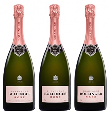3x 1,5l - Bollinger - Rosé - Magnum - Champagne A.O.P. - Frankreich - Rosé-Champagner trocken - 1