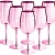 6 x Moet & Chandon Champagnerglas Rose (Limited Edition) Ibiza Imperial Glas Rosa Champagner-Glas Rosé Gläser (6 Stück) - 
