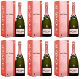 6x 0,75l - Bollinger - Rosé - im Etui - Champagne A.O.P. - Frankreich - Rosé-Champagner trocken - 1