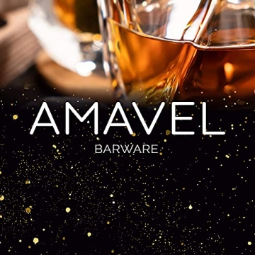 AMAVEL Whisky-Set mit 2 Whiskygläsern, Untersetzern und Whiskysteinen in edler Verpackung, Geschenkidee für Whiskyliebhaber - 7
