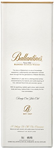 Ballantine's 21 Years Old Blended Scotch Whisky mit Geschenkverpackung (1 x 0.7 l) - 5