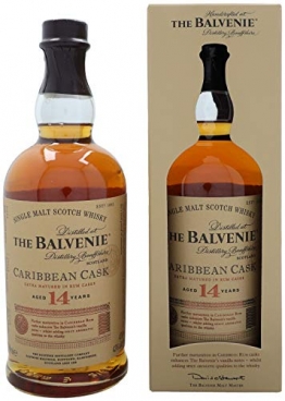 Balvenie Carribean Cask Single Malt Scotch Whisky 14 Jahre Single Malt Whisky (1 x 700 ml) - 1