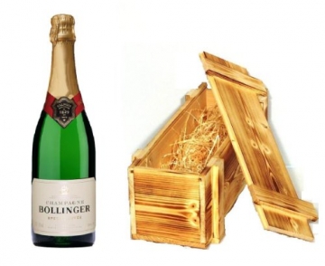 Bollinger Champagner Spezial Cuvée Brut in Holzkiste 12% 0,75l Flasche - 