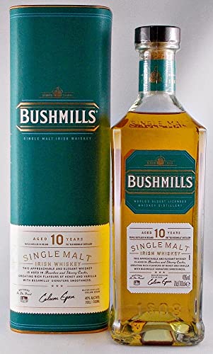 Bushmills 10 Jahre irischer Single Malt Whiskey + Glaskugelportionierer - 2