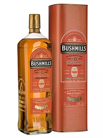 Bushmills 10 Jahre Sherry Cask, Single Malt Irish Whiskey, 1,0l, 46% - 
