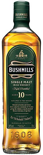 Bushmills - 10 Years Old Single Malt Irish Whiskey, Irland - 700 ml - 1