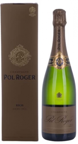 Champagne Pol Roger Rich, Demi-sec, im Etui, 1er Pack (1 x 750 ml) - 1