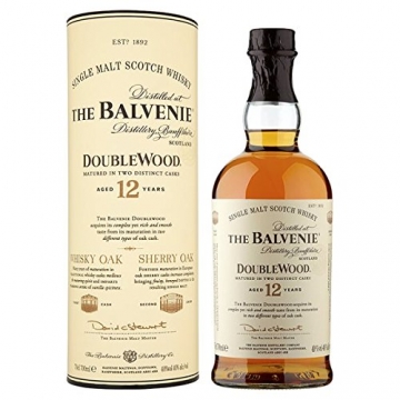 Die Balvenie Double Alter 12 Jahre Single Malt Scotch Whiskey 70cl (Packung mit 6 x 70cl) - 