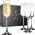 Elerise Vitina Sektgläser Set - 4 Champagnergläser 230 ml aus Kristalglas | Hochwertige Sektkelche von hoher Qualität - 1
