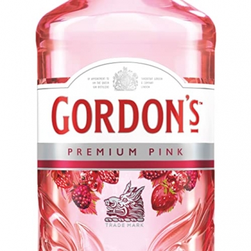 Gordon's Pink Gin | Premium destilliert | mit Erdbeer- und Himbeergeschmack | Hervorragend aromatisiert | handgefertigt auf englischem Boden | 37,5% vol | 700 ml Einzelflasche | - 3