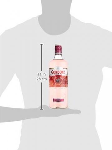 Gordon's Pink Gin | Premium destilliert | mit Erdbeer- und Himbeergeschmack | Hervorragend aromatisiert | handgefertigt auf englischem Boden | 37,5% vol | 700 ml Einzelflasche | - 8