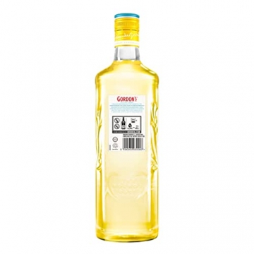 Gordon's Sicilian Lemon Gin | Destillierter Bestseller | mit Zitrusgeschmack | Hervorragend aromatisiert | handgefertigt auf englischem Boden | 37,5% vol | 700 ml Einzelflasche | - 4