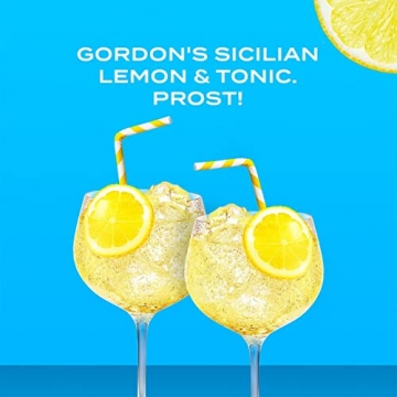 Gordon's Sicilian Lemon Gin | Destillierter Bestseller | mit Zitrusgeschmack | Hervorragend aromatisiert | handgefertigt auf englischem Boden | 37,5% vol | 700 ml Einzelflasche | - 5